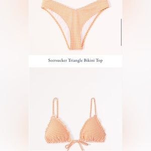 A&F orange gingham bikini 🍊NWOT